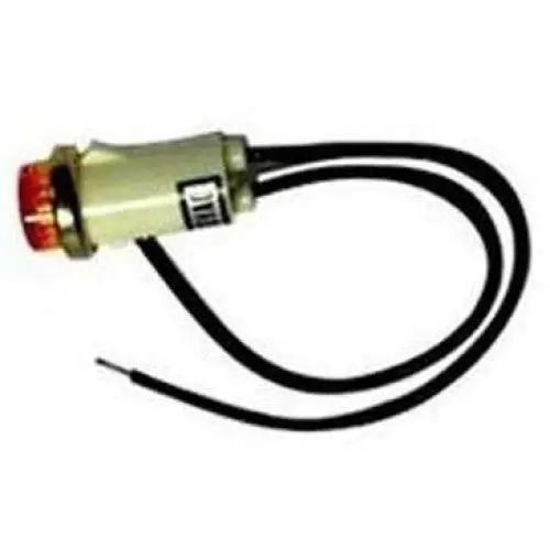 13Mm Red 120V Neon Indicator Lamp With Snap-In Mount And Wire Termination 1