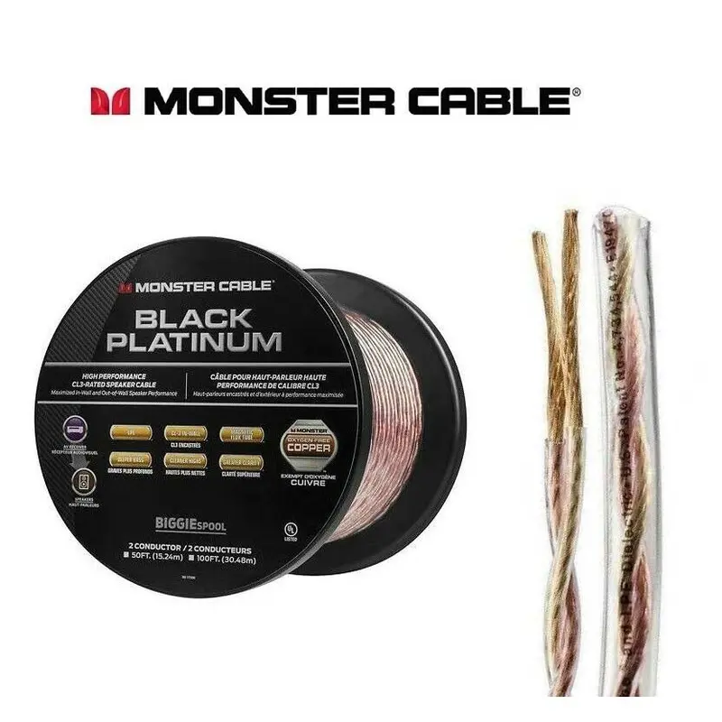140129-00 Monster Cable Cl3-Rated 16 Awg Deluxe Speaker Wire – 500 Feet 1
