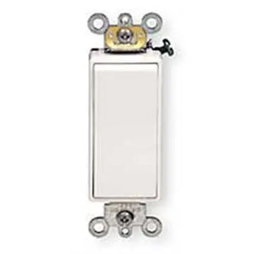 140133 Decora-Style Rocker Switch – 15A, Spst, 120/277V Ac, On-Off Toggle, White Finish 1