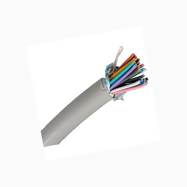 15-Conductor Shielded Cable – 22Awg Stranded, Ft4 Rated, 10M Grey 1