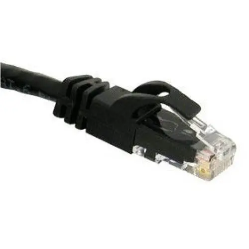 15-Foot Black Cat6 Snagless Patch Cable — Premium Strain Relief, Tangle-Free Design 1