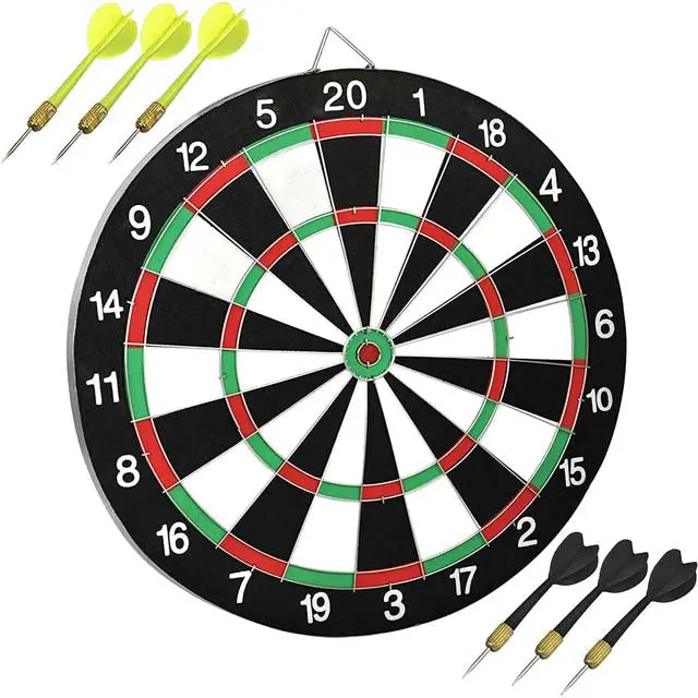 15-Inch Tournament-Style Dartboard – Self-Healing Bristle Surface 1