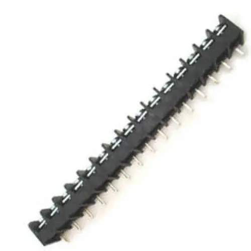 15-Pole Tri-Barrier Pcst Terminal Block, 8.2Mm Pitch, #6-32 Screw, 17.8Mm Width 1