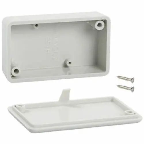 1551Hrgy - Keyring-Friendly Grey Plastic Enclosure, 2.3" X 1.4" X 0.8" 1