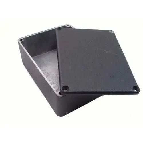 1590Bbk Black Anodized Die-Cast Aluminum Project Enclosure – 4.4" × 2.4" × 1.2" 1
