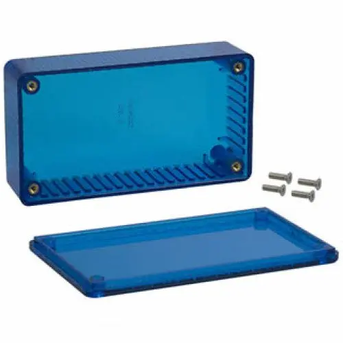 1591Btbu - Blue Plastic Project Housing, 4.4" X 2.4" X 1.2" 1