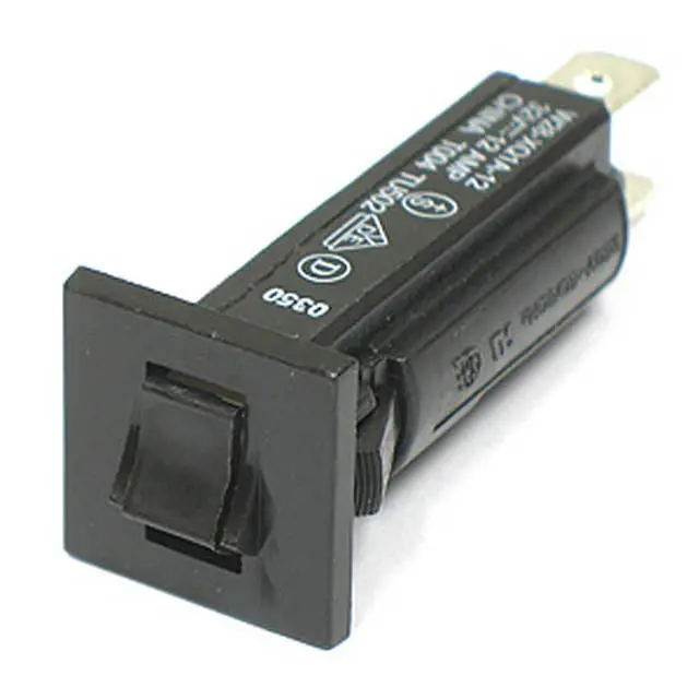 15A Rocker Circuit Breaker – 250Vac, Chassis Mount, 16Mm Diameter, Quick-Connect Terminals 1