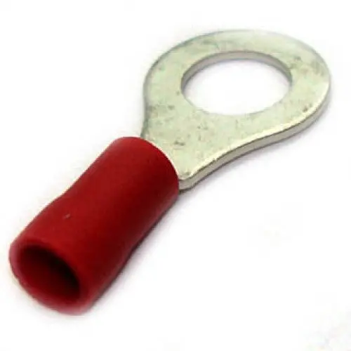 160105-1000 Red Ring Terminal – 1/4-Inch Stud, 22–18 Awg, Id 6.4Mm / Od 11.6Mm (1000-Pack) 1