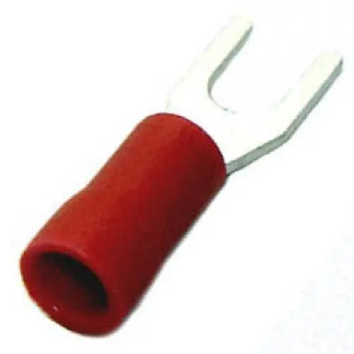 160124-2010 Red Spade Terminal, #6, 18–22 Awg, 3.7 Mm Id, 6.4 Mm Width, 10-Pack 1