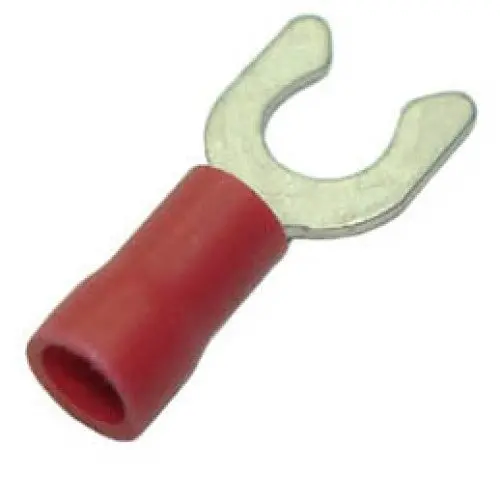 160132-100 Red Spade Lock Terminal, #10, 18–22 Awg, 5.3 Mm Id, 9.5 Mm Width, 100-Pack 1