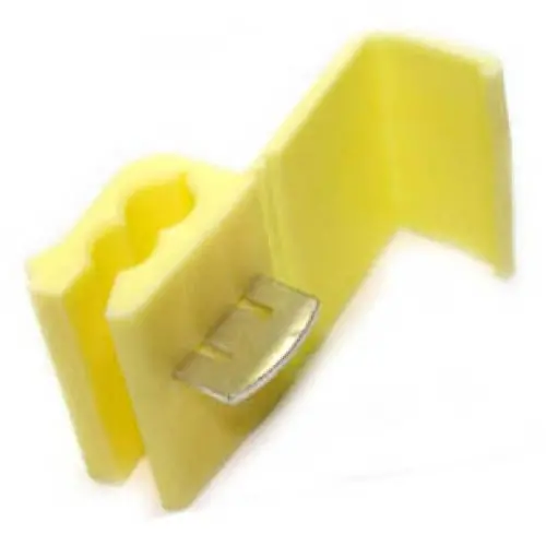 160485-2010 Quick-Tap Wire Connector – Yellow, Accepts 12–10 Awg Wires (10-Pack) 1