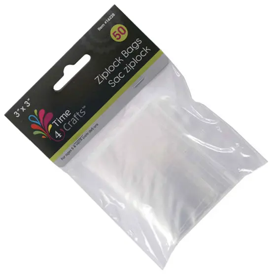16228 3 × 3 In Resealable Ziplock Bags – 2-Mil Thickness (50 Per Pack) 1