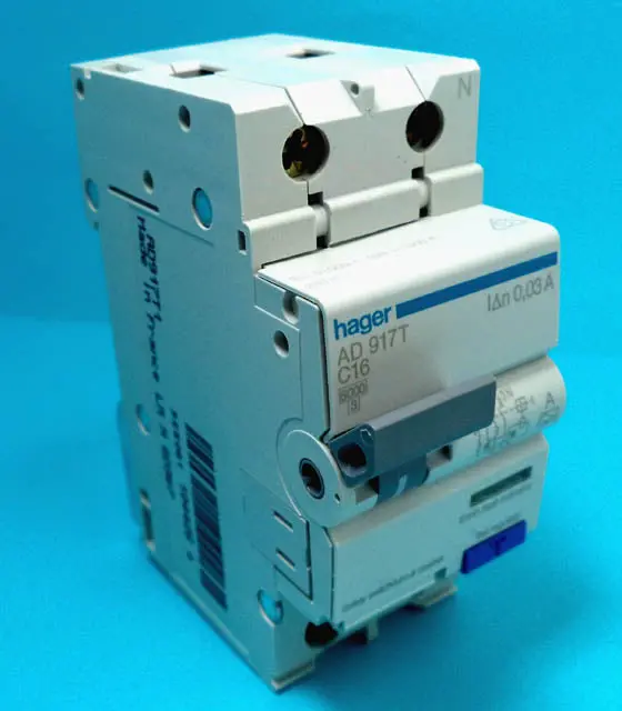 16A Mcb Circuit Breaker – 230Vac, 1P+N Din Rail Mount With Test & Ef Indicator 1