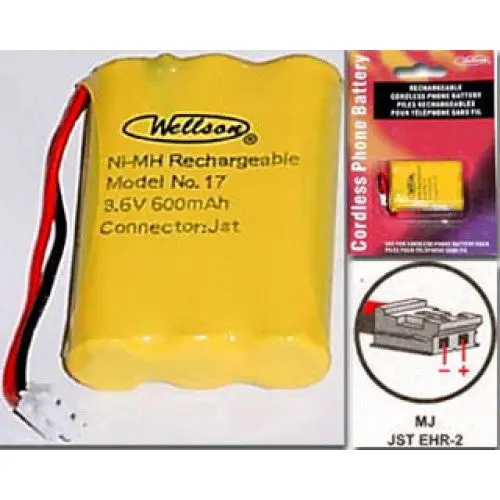 17 – Ni-Mh Aaa Batteries (3×1.2V, 600Mah) With Jst Connector 1