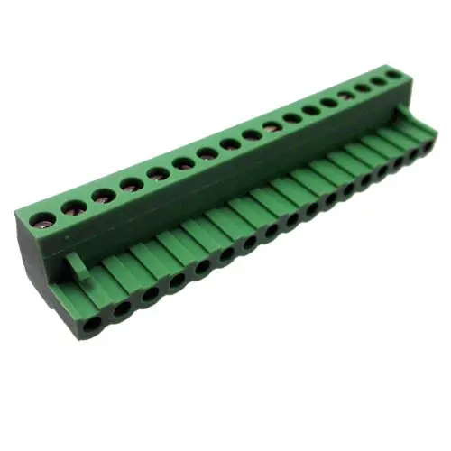 17-Pin Female Plug Terminal Block – 5.08Mm Pitch, 24–12 Awg, 10A/250V, 10Mm Width 1