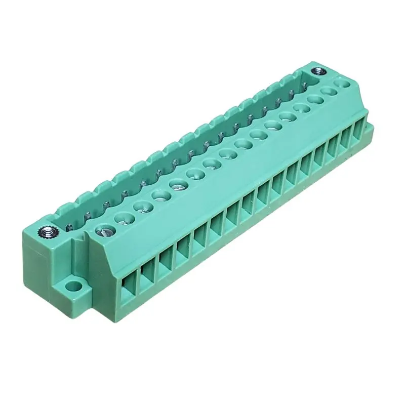 1788486 16-Pole Green Dual-Screw Terminal Block – 5Mm Pitch, Straight Configuration 1