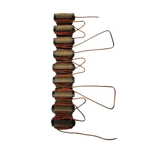 18 Awg Magnet Wire Wound Around Nine Rectangular Ferrite Cores 1