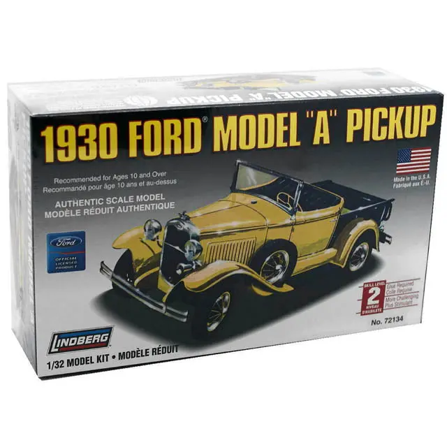1930 Ford Model A Pickup Model Kit – 1/32 Scale Assembly Set 1