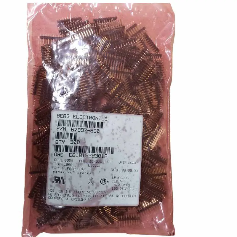 2.5Mm Pitch Dual-Row Dip Header – 20-Pin, Gold-Plated Contacts, Black Housing (300 Pcs) 1