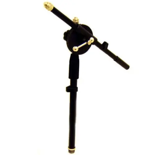 2-Foot Two-Section Black Metal Mic Stand With Detachable Base 1