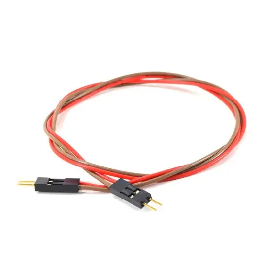 2-Pin Male-To-Male Jumper Wire – 1.5" Length, 0.1" Pitch, 24 Awg 1