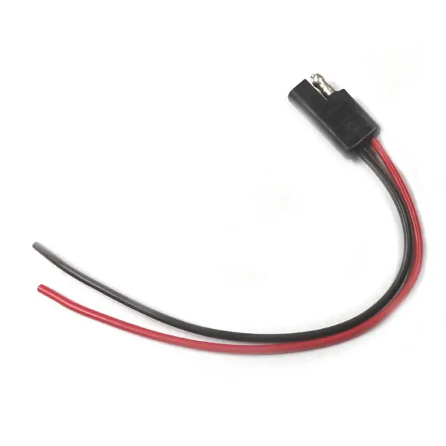 2-Pin Trailer Wiring Cable – 18Awg, 8-Inch Open-Ended Lead (2-Pack) 1