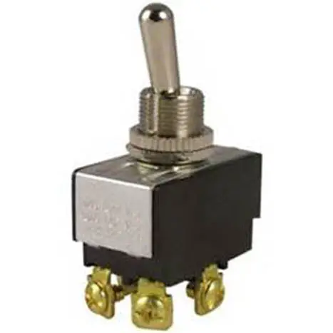 2-Pole, 1-Throw Toggle Switch – 20A, 125Vac, Panel-Mount, 12Mm Hole Size 1