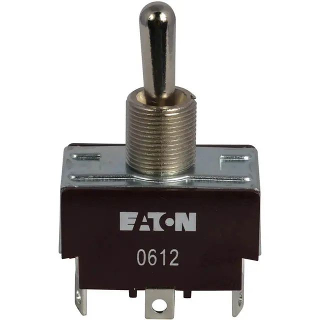 2-Pole, 2-Throw Toggle Switch — On-Off-On Action, 20A/125Vac, 12Mm Panel Cutout 1