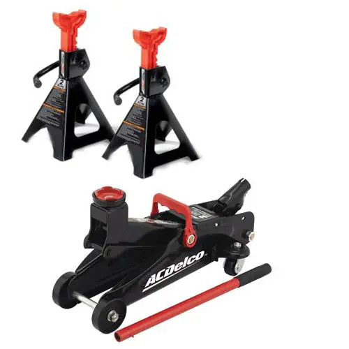 2-Ton High-Lift Trolley Jack Kit – Includes Two Support Stands 1