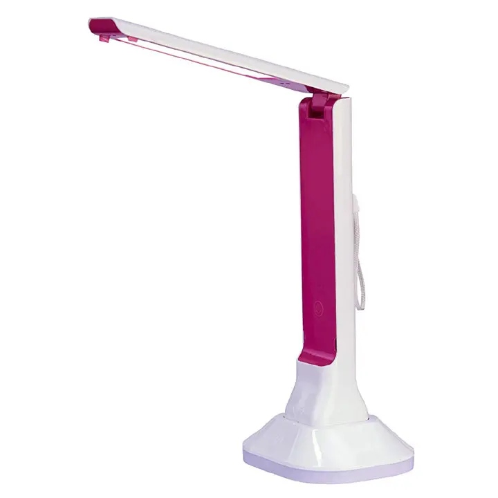20100-001 – Pink Base Multi-Functional Led Table Lamp With 3-Way Dimmer 1