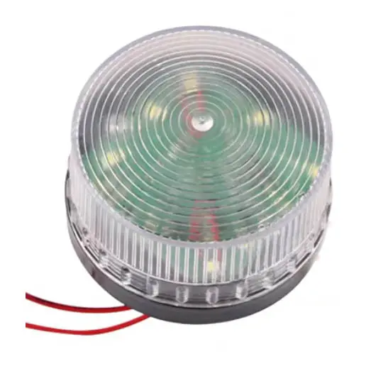 2031-Ab8A – 12Vdc Clear Led Strobe Light With High-Intensity Flashing Output 1