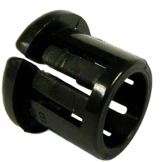2047 Snap-In Cable Bushing – Designed For 4.8Mm Cables, 11.1Mm Mounting Hole, 11.2Mm Length, Black Plastic, Pack Of 4 1
