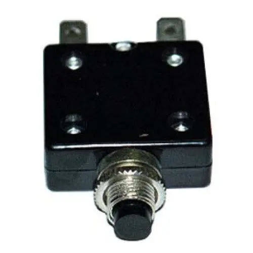 20A Push-Button Circuit Breaker – 125Vac, Single-Pole, Chassis Mount, 11Mm Diameter 1