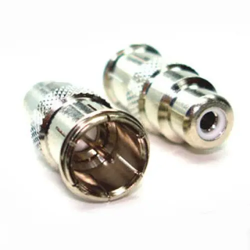 21-152-1 F-Type Push-On Plug To Rca Jack Connector 1