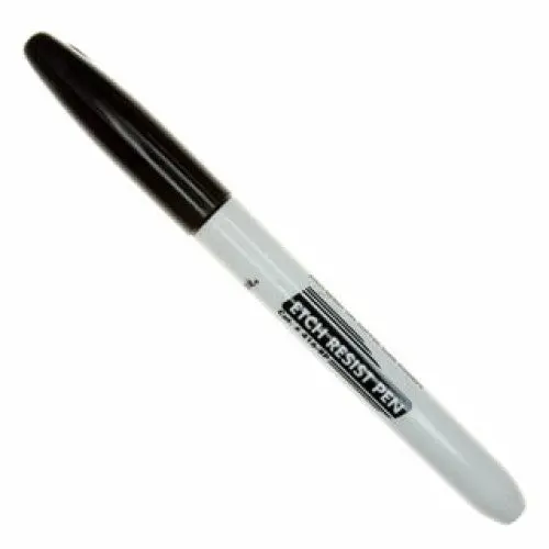 22-220 Etch Resist Marker Pen: Fine 1/32" Black Felt Tip For Pcb Tracing 1