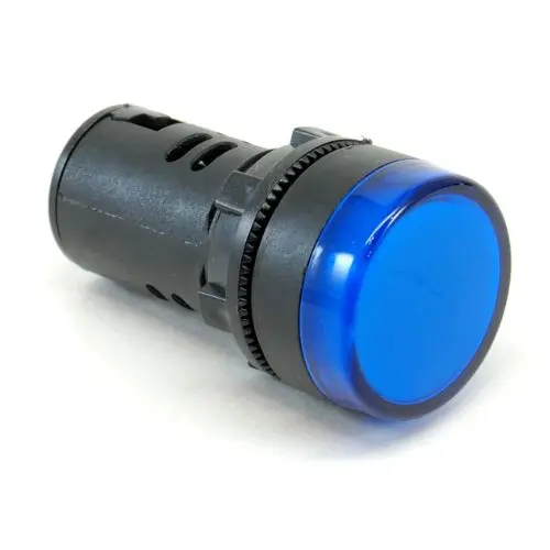 22Mm Led Pilot Light – Blue, 24V Dc, 20Ma, Screw-Terminal Mount With Industrial Housing 1