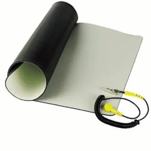23" × 47" Large Antistatic Work Mat – Esd-Compliant Beige Table Pad With Integrated Grounding Lead 1
