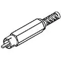 24-112-0 Red Inline Rca Plug – Single-Sided, Plastic Housing (2 Per Pack) 1