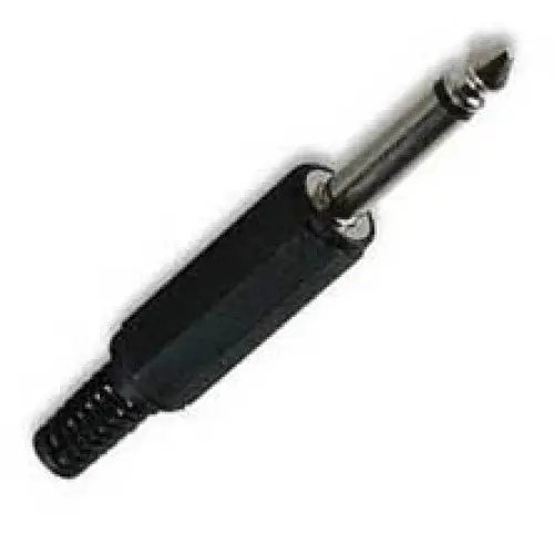 24-603-1 6.3Mm Mono Audio Panel Mount Jack – Plastic Housing With Strain Relief 1