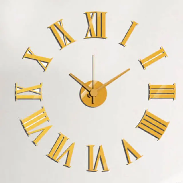 24-Inch Gold-Finished Roman Numeral Wall Clock – Elegant Decorative Timepiece 1