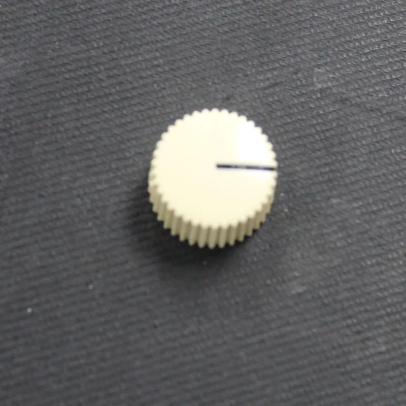 24 Mm White Plastic Knob – 1/4″ Screw-Mount, Clean Aesthetic Finish 1