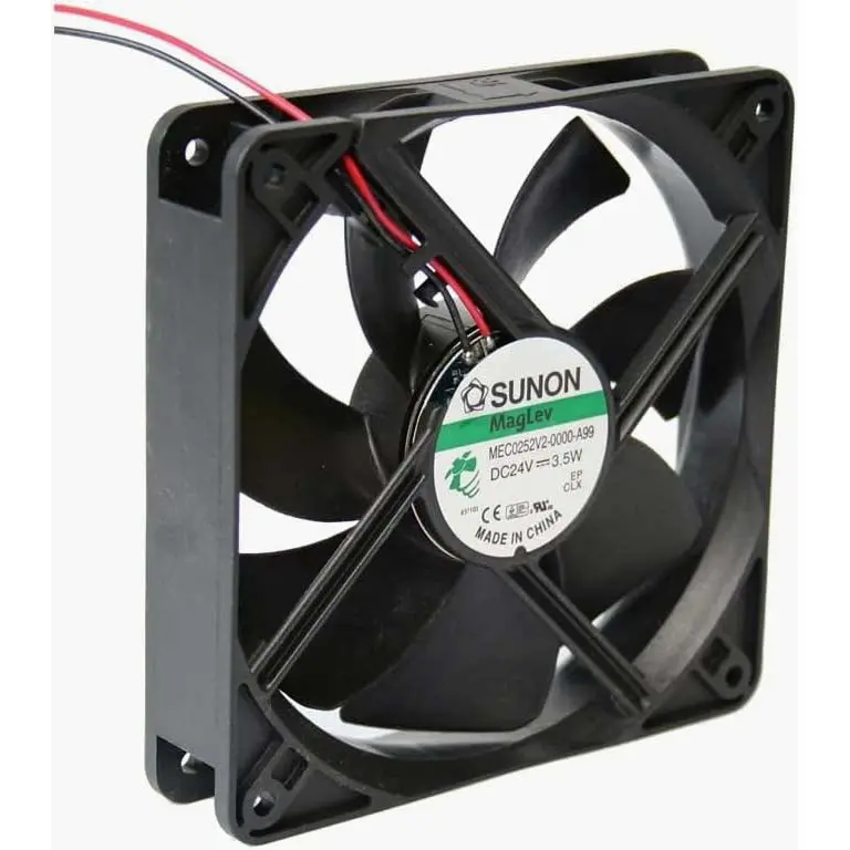 24V Dc Axial Fan – 4.7" × 1", 93 Cfm, 2700 Rpm, 40.5 Db, 3.5W, Dual-Wire Lead 1