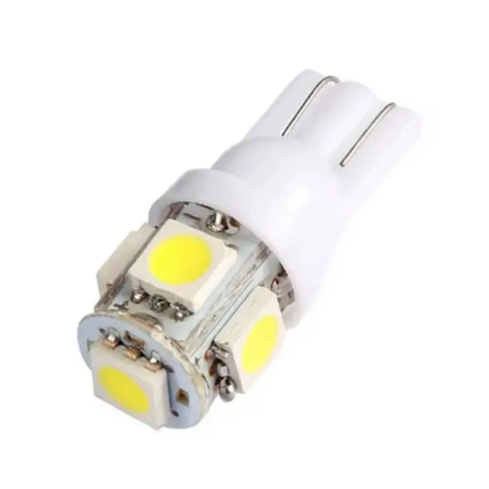 24V Led Wedge Bulb – White Illumination, 5-Led Configuration For Automotive Or Industrial Use 1