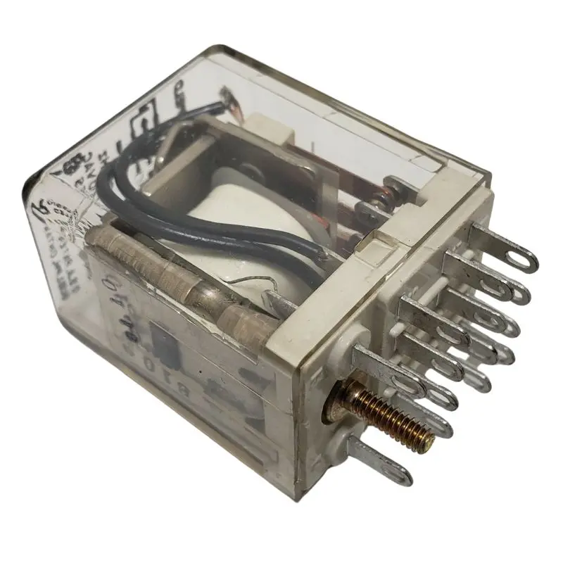 24Vac 4-Pole Double-Throw Relay — 5A Rating, 14-Pin Socket/Solder Terminal 1