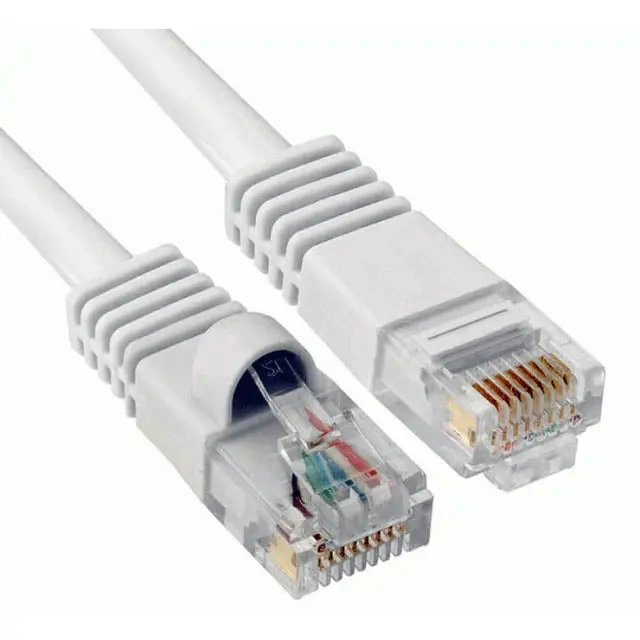 25-Foot White Cat6 Patch Cable — Bare-End Design, Ideal For Structured Cabling 1