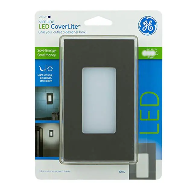 25359 – Decora-Style Grey Led Night Light With Auto-Darkness Sensor 1