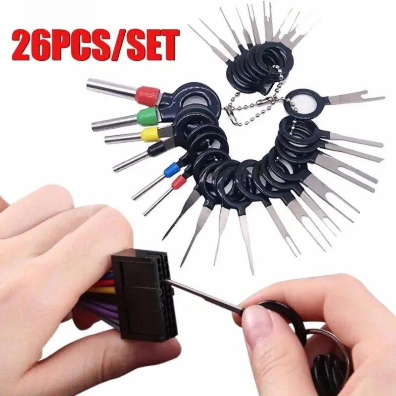 26-Piece Terminal Extraction Tool Set – Auto Pin Remover Kit, Taf-6908 1