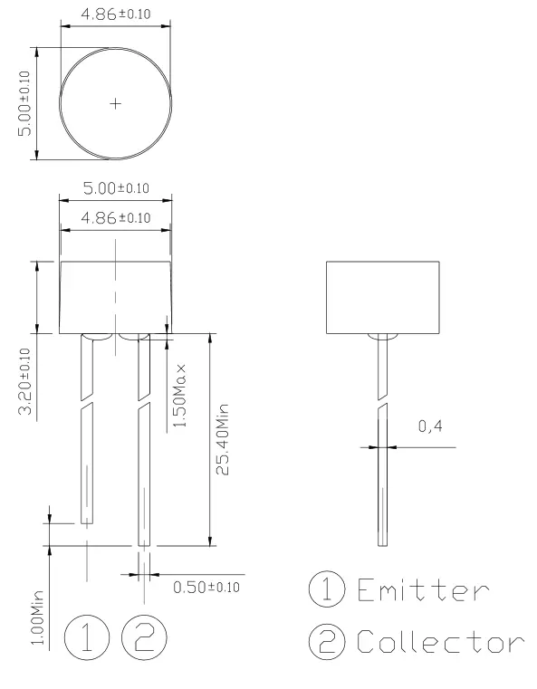 276-0325 Ambient Light Sensor – 0.1Μa Dark Current, 3–24V Dc Supply, 3Mm Package (5-Pack) 1