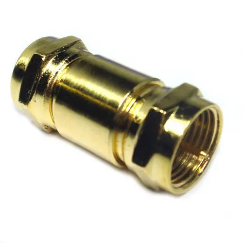 2780275 Gold-Plated F-Type Plug-To-Plug Adapter 1