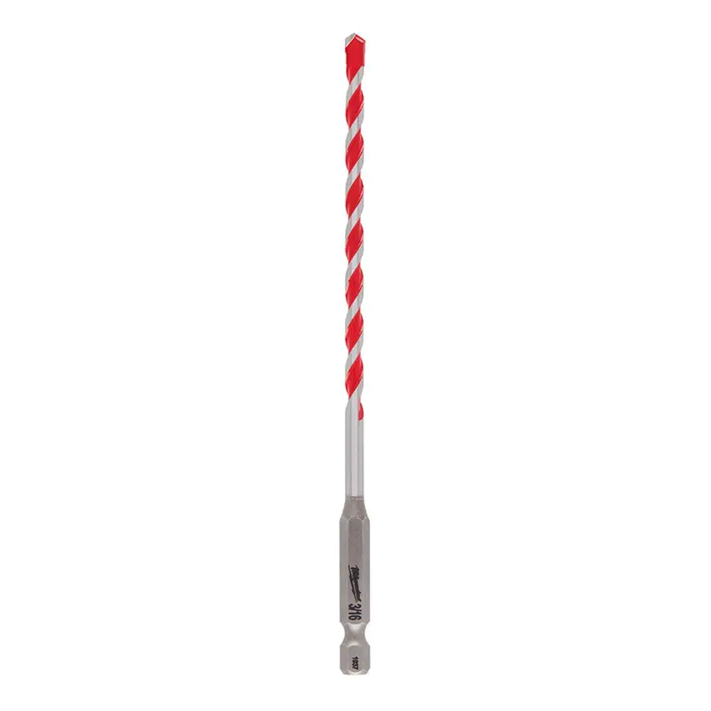 3/16" X 6" Concrete, Block & Brick Drill Bit For Rotary Hammers 1